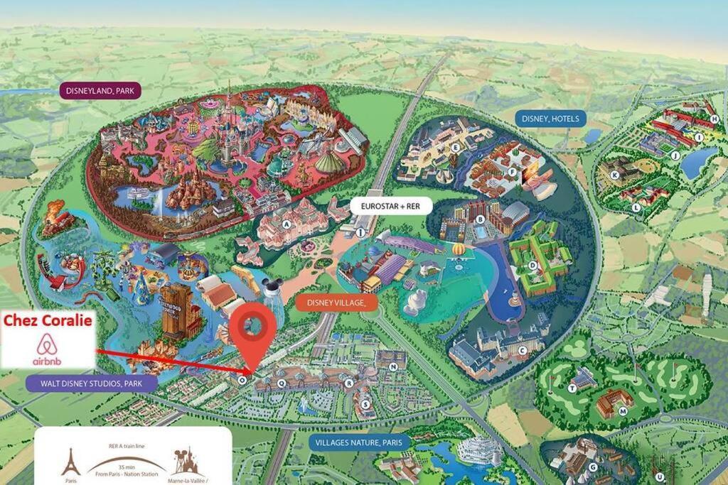 Disneyland Paris 70M² Face Parc, Place Ariane Serris Exterior photo